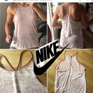 Nike athletic racer tank size small grey